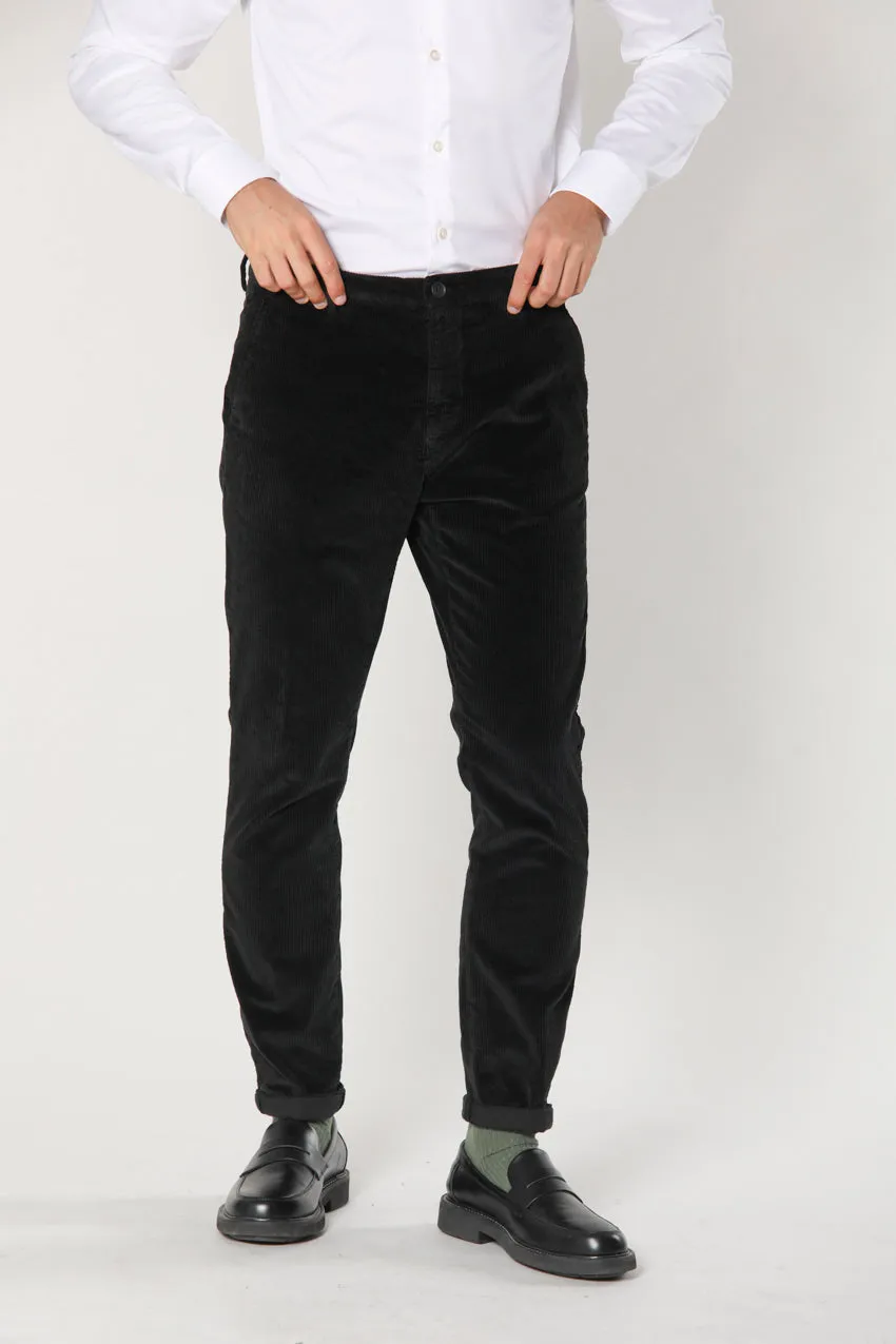 Osaka Style man chino pant in 500 striped velvet carrot fit sold by Mason's