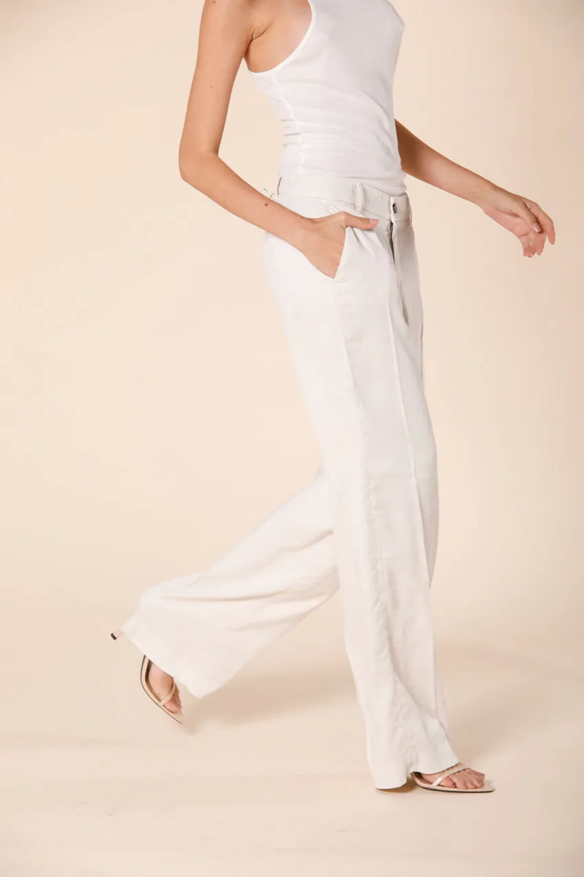 New York Straight women's chino pants in linen blend straight sold by Mason's product image thumbnail 5