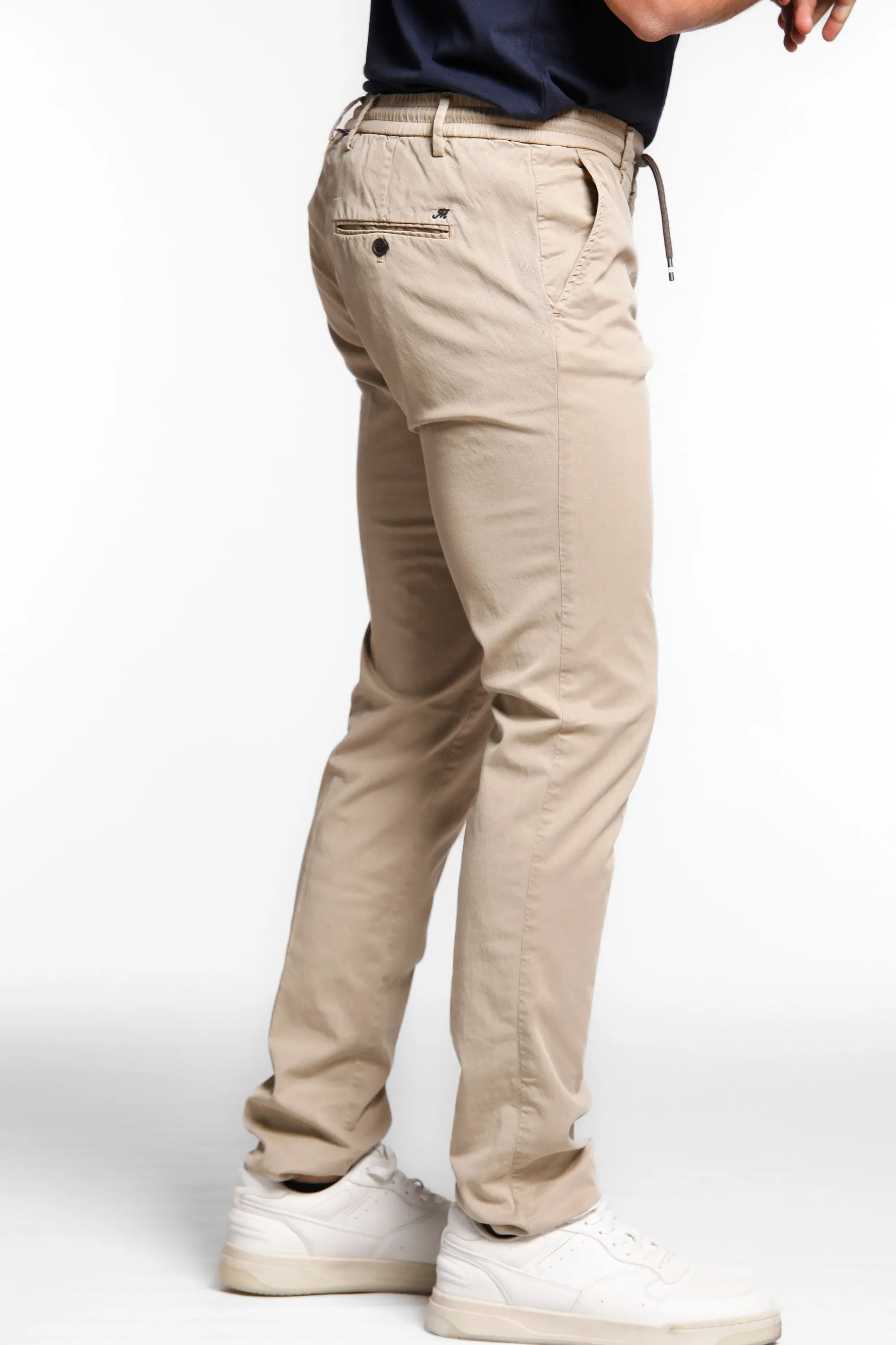 Milano Jogger man chino pants in cotton and tencel extra slim sold by Mason's product image thumbnail 3