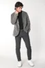 Torino Style man chino pants with mouliné shaded welt pattern slim sold by Mason's