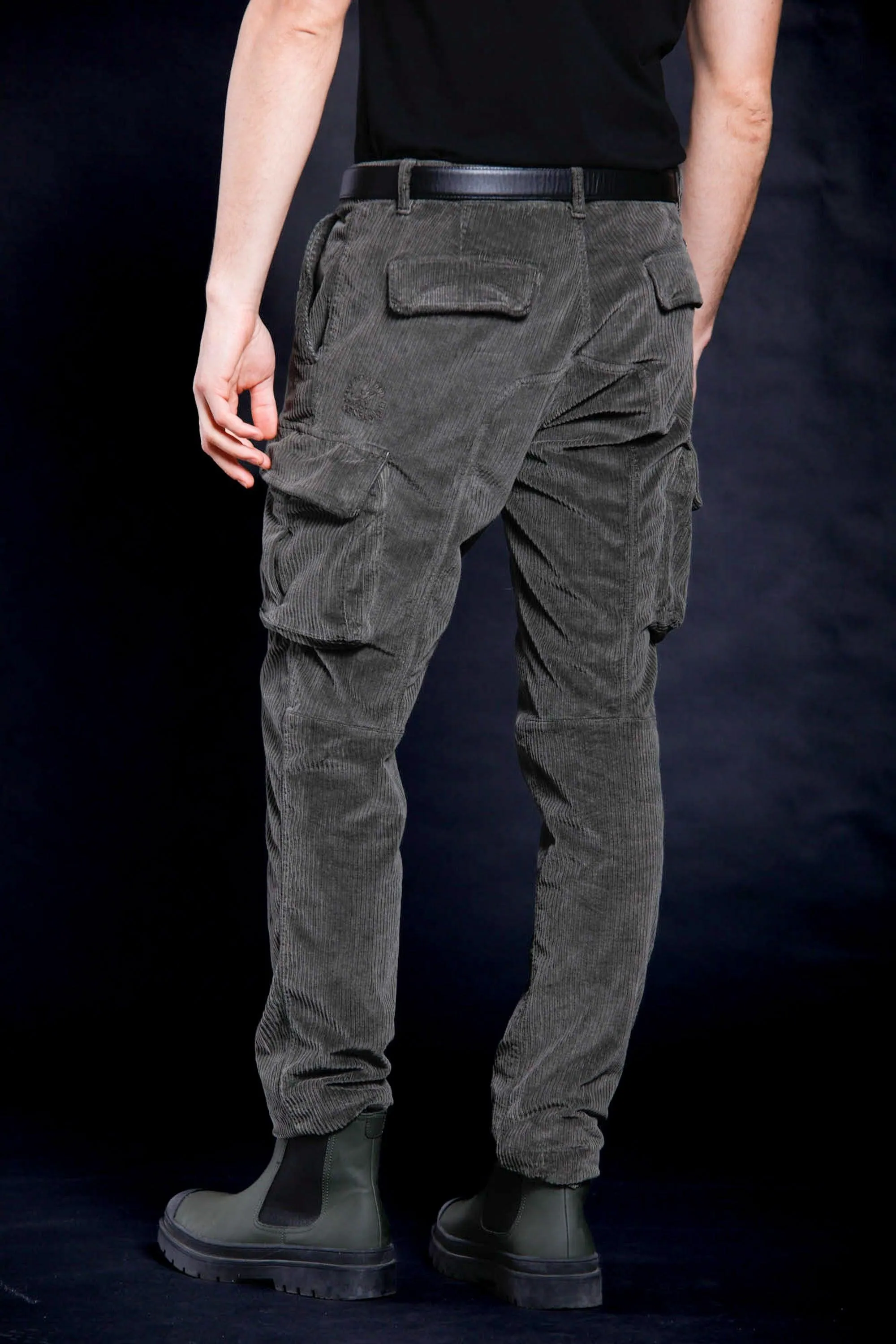 Chile man cargo pant in 500 striped velvet extra slim sold by Mason's product image thumbnail 3