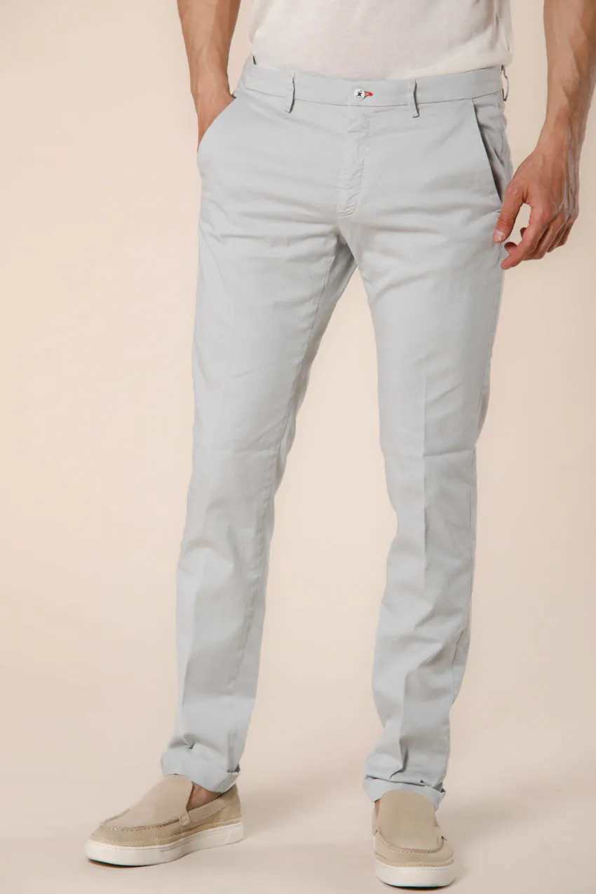 Torino Summer Color men's chino pants in cotton and tencel slim sold by Mason's