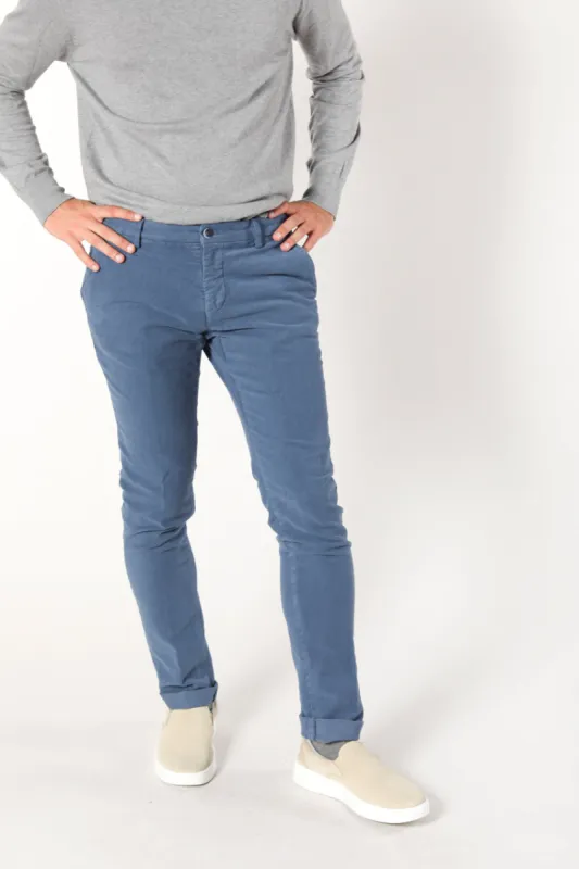 Milano Style man moleskin chino pants extra slim sold by Mason's