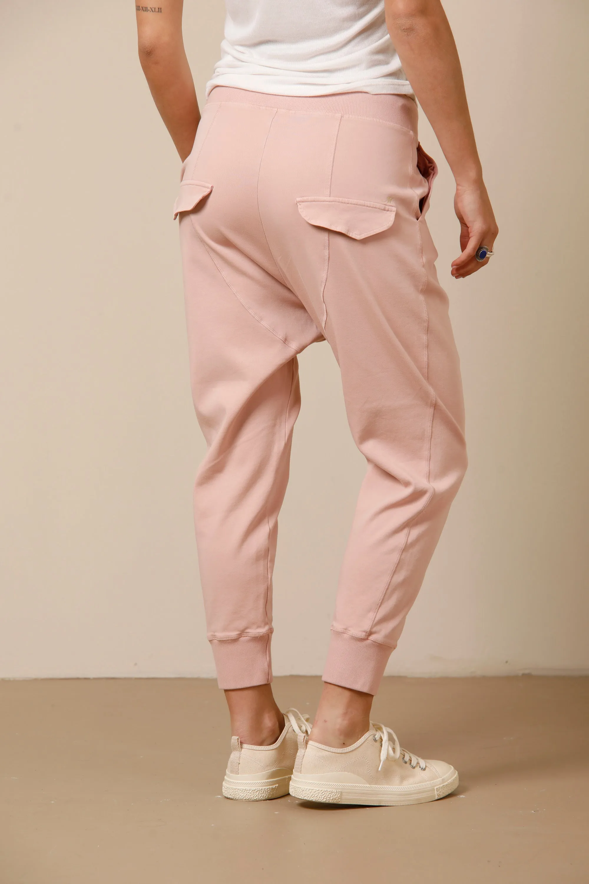 Malibu Jogger women's chino jogger pants in jersey relaxed sold by Mason's product image thumbnail 3