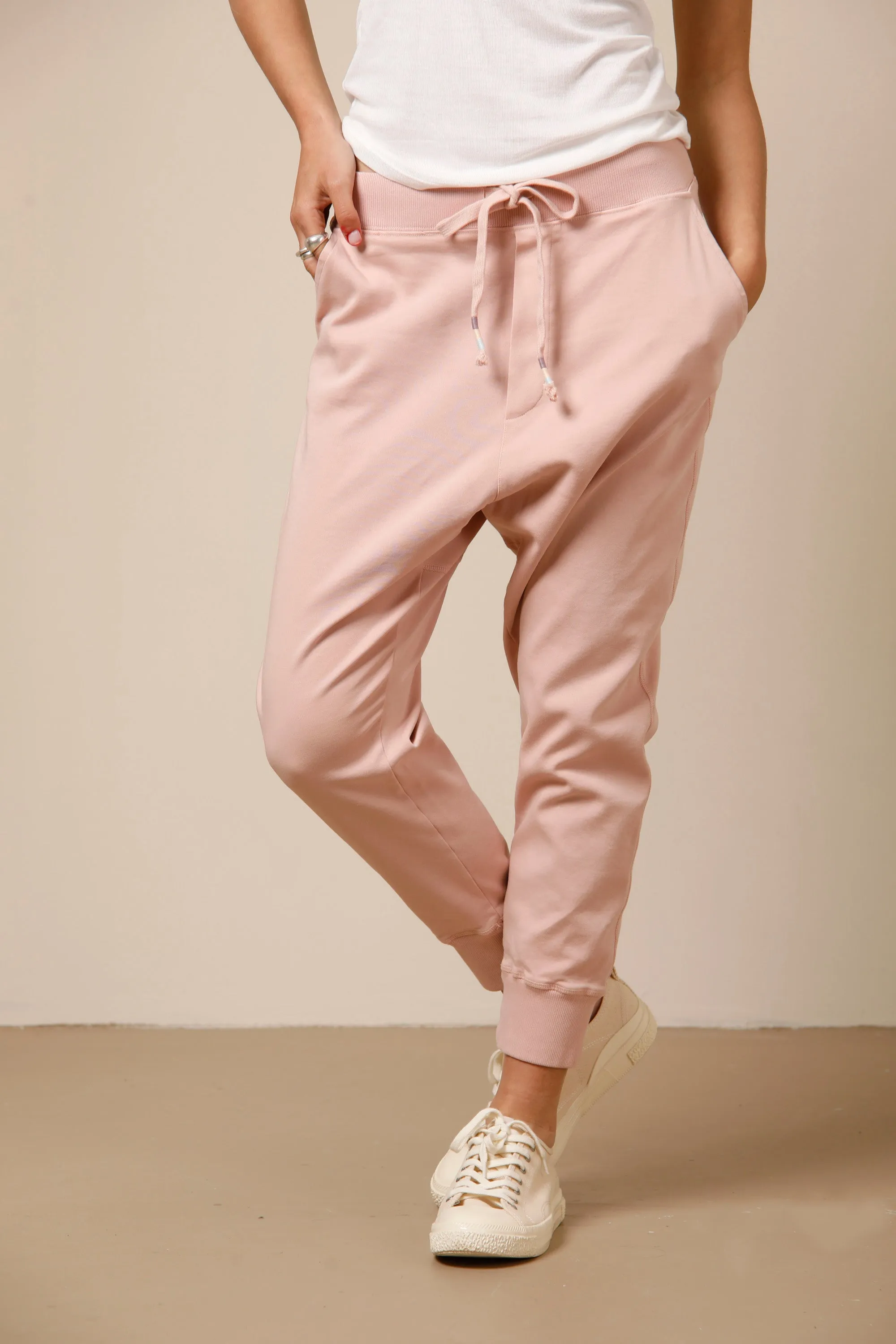 Malibu Jogger women's chino jogger pants in jersey relaxed sold by Mason's