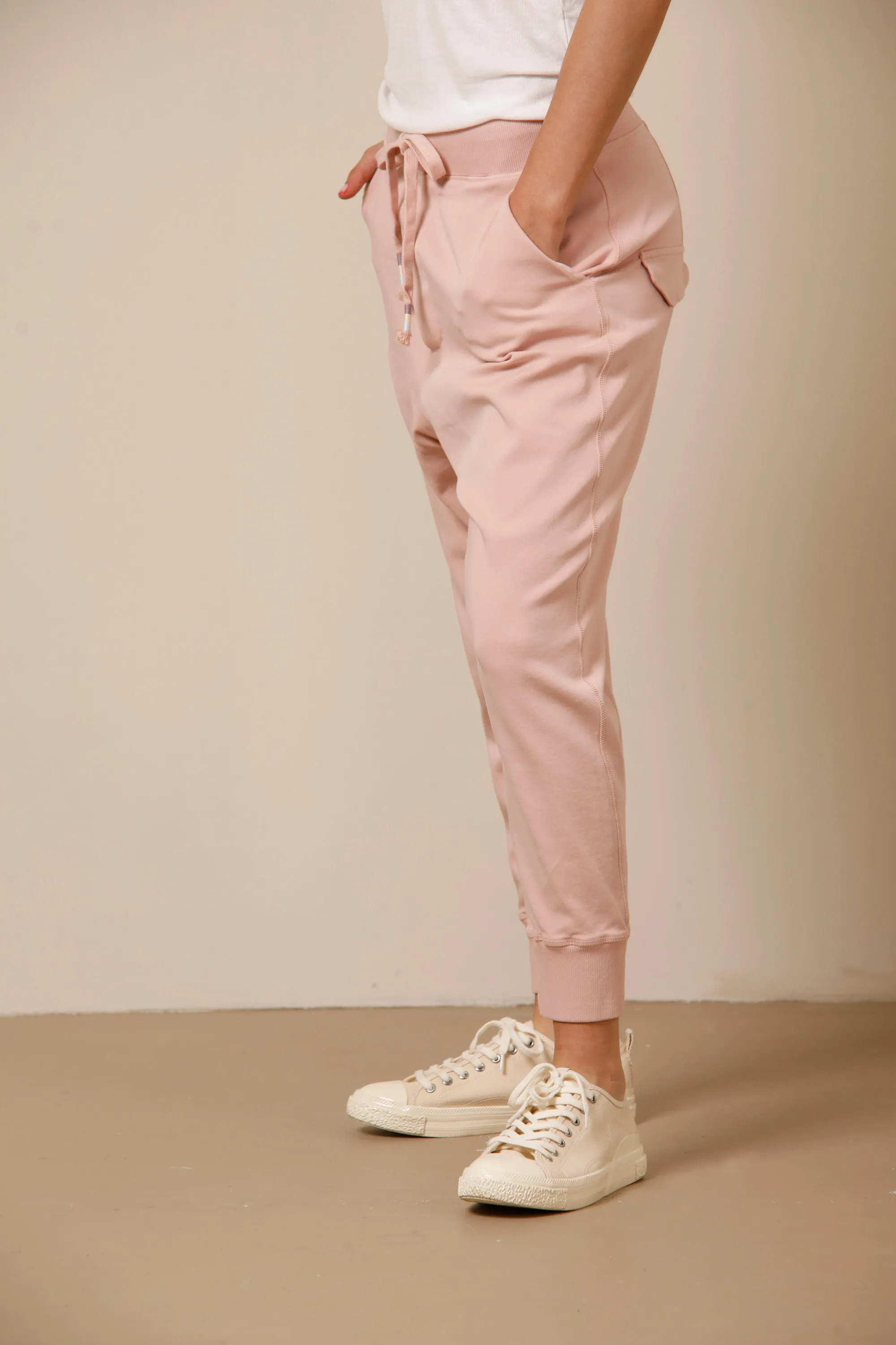 Malibu Jogger women's chino jogger pants in jersey relaxed sold by Mason's product image thumbnail 5