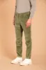 Osaka men's chino pants in velvet 500 stripes carrot fit sold by Mason's