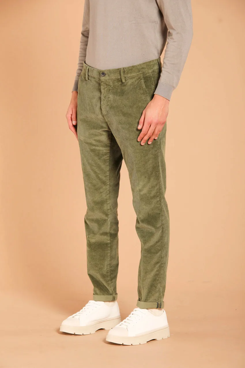 Osaka men's chino pants in velvet 500 stripes carrot fit sold by Mason's product image thumbnail 4