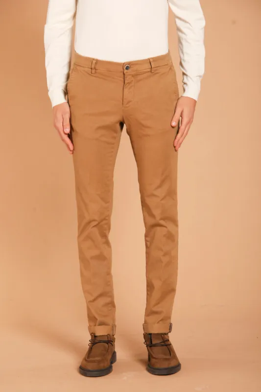 Milano men's  chino pants in gabardine stretch extra slim fit ① sold by Mason's