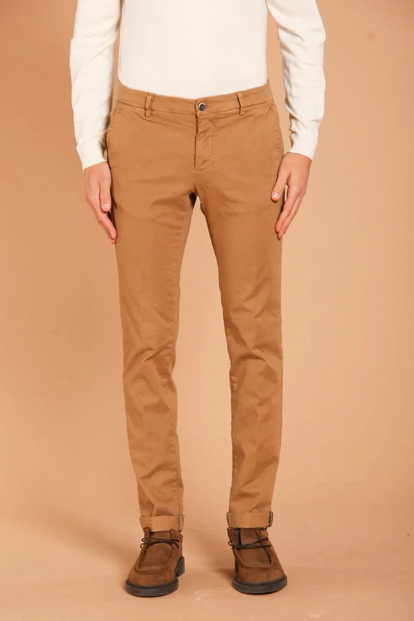 Milano men's chino pants in gabardine stretch extra slim fit ① sold by Mason's