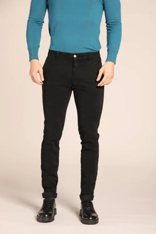 Milano men's  chino pants in gabardine stretch extra slim fit ① sold by Mason's