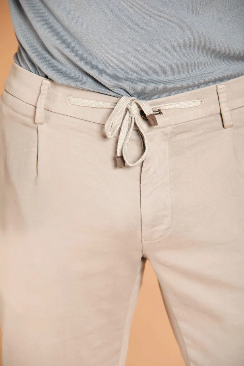 New York Golf 1 Pinces men's chino jogger pants in fleece with a regular fit sold by Mason's product image thumbnail 4