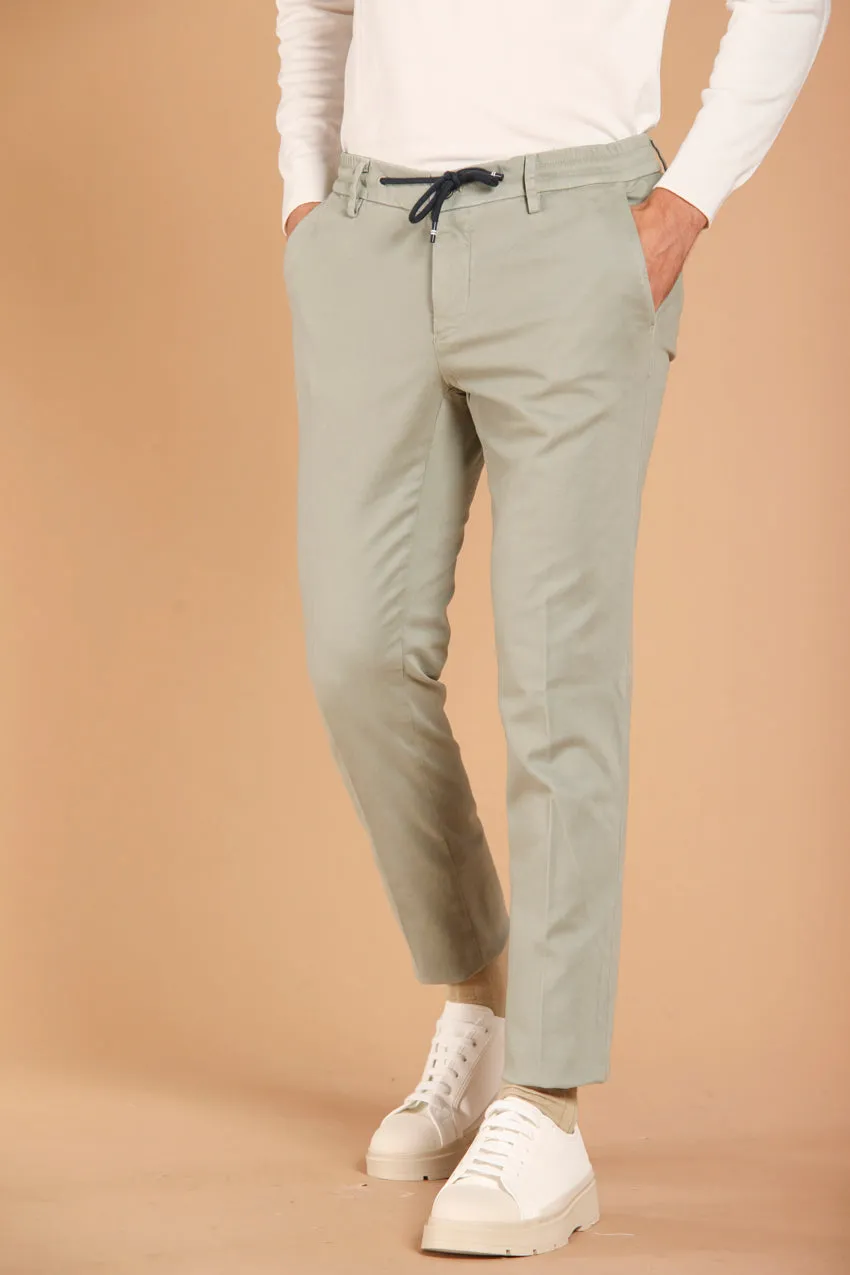 Milano Jogger men's chino pants in gabardine stretch extra slim fit sold by Mason's product image thumbnail 2