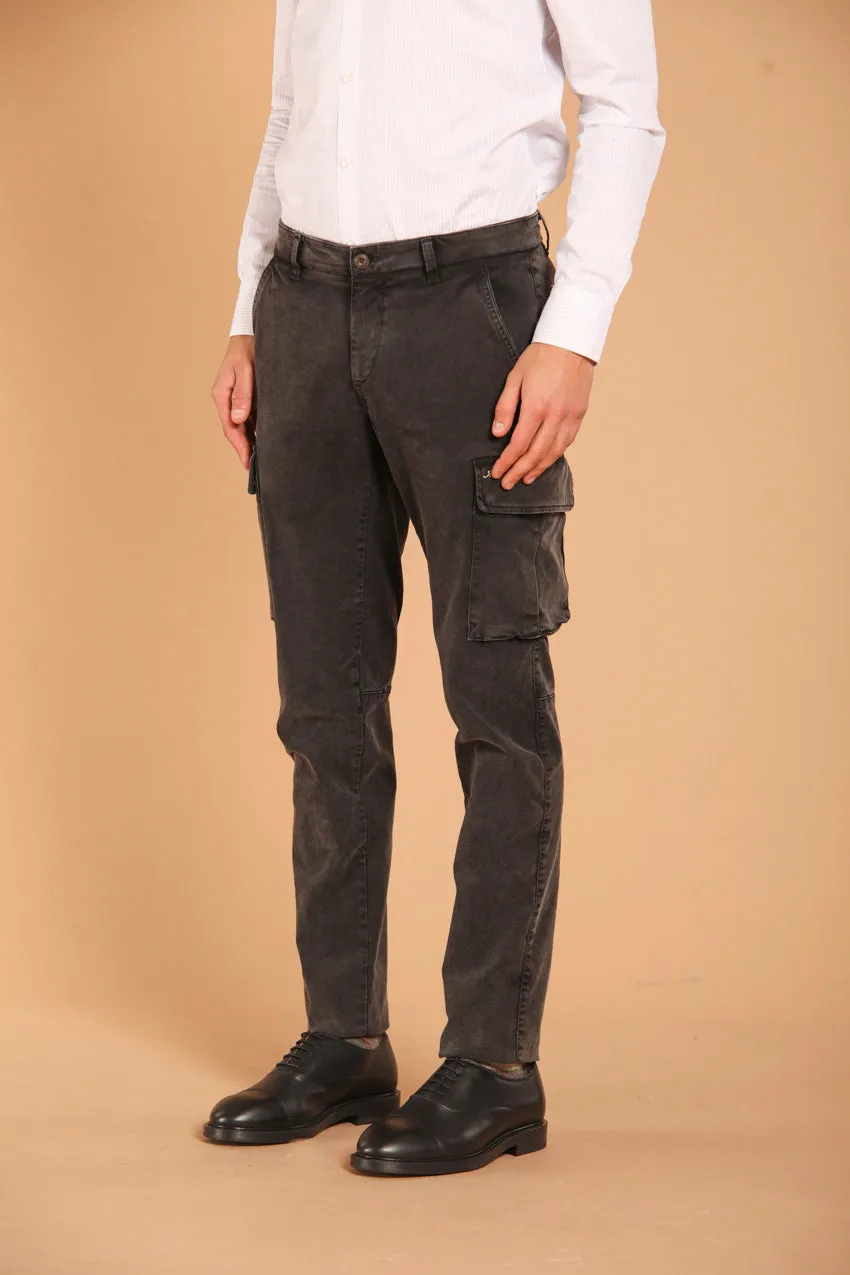 Chile men's cargo pants in gabardine with special washing extra slim fit sold by Mason's product image thumbnail 5