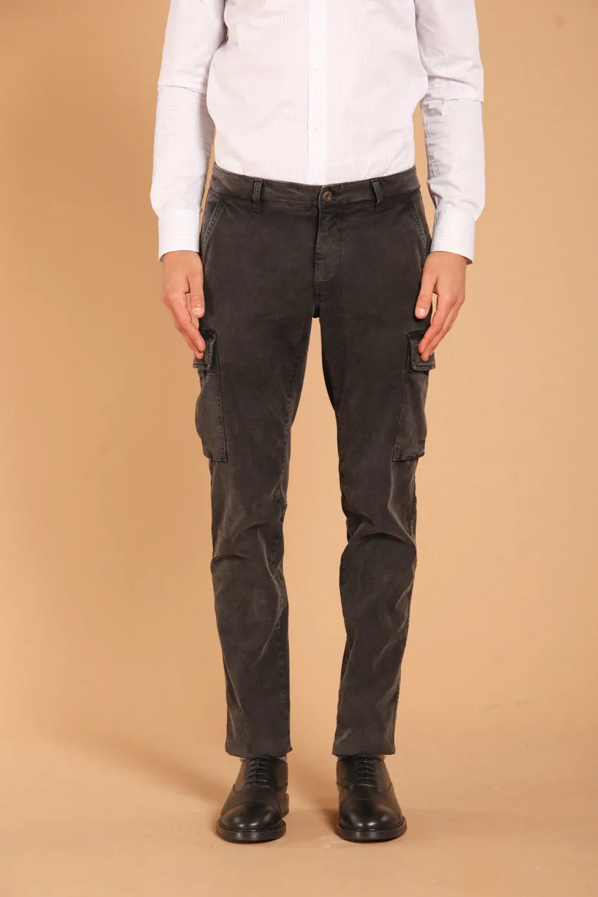 Chile men's cargo pants in gabardine with special washing extra slim fit sold by Mason's product image thumbnail 2