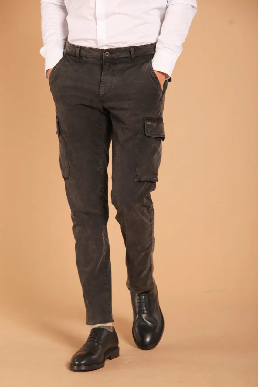 Chile men's cargo pants in gabardine with special washing extra slim fit sold by Mason's product image thumbnail 4