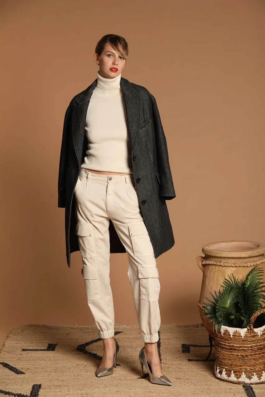 Evita Cargo women's cargo pants in gabardine curvy fit sold by Mason's product image thumbnail 2