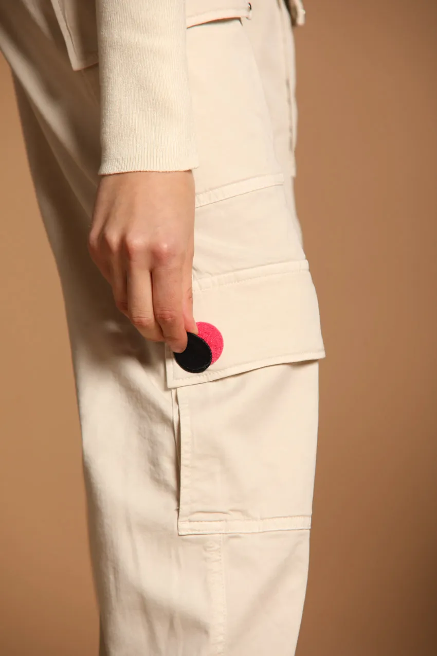 Evita Cargo women's cargo pants in gabardine curvy fit sold by Mason's product image thumbnail 3