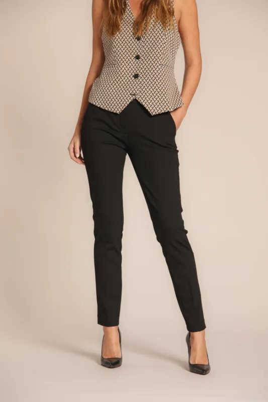 New York Slim women's chino pants in  jersey  technical slim fit ① sold by Mason's