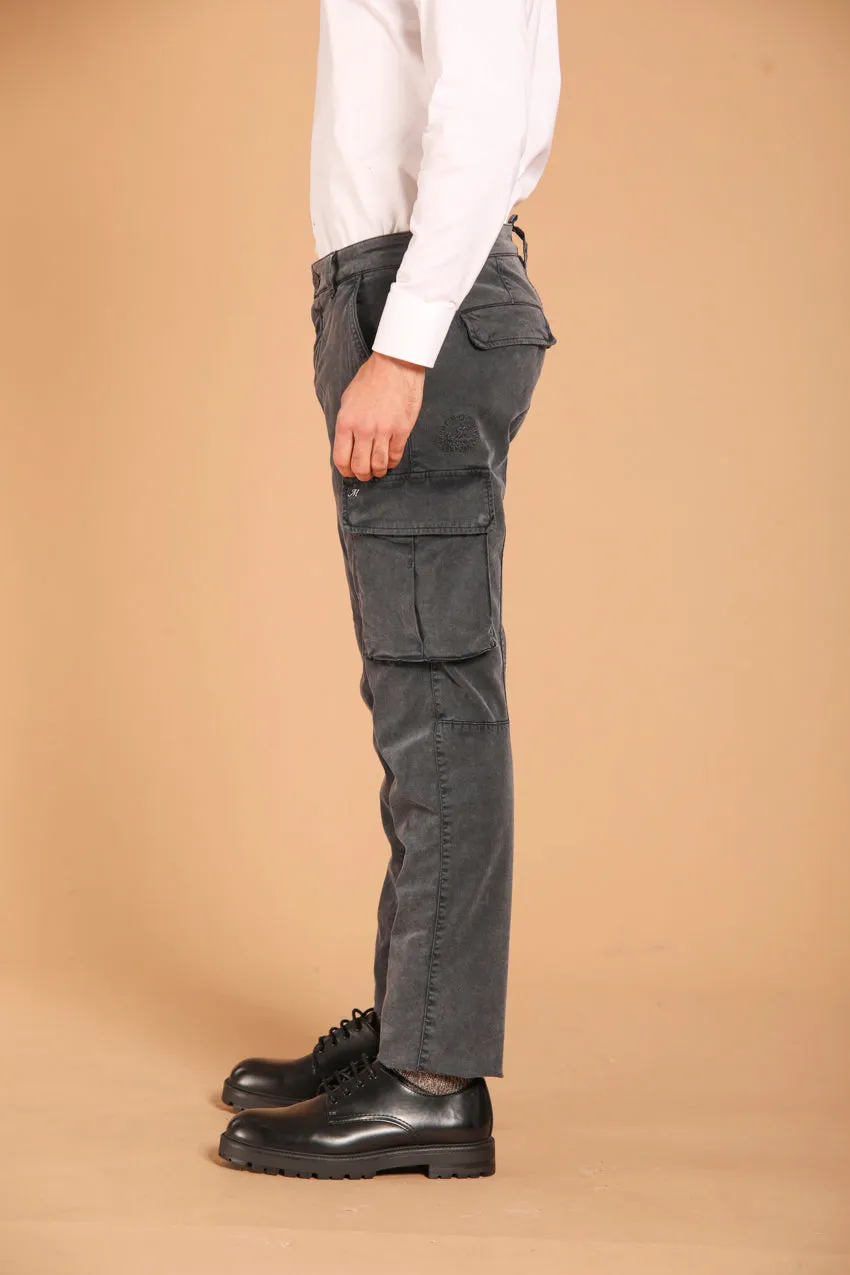 Chile men's cargo pants in gabardine with special washing extra slim fit sold by Mason's product image thumbnail 4