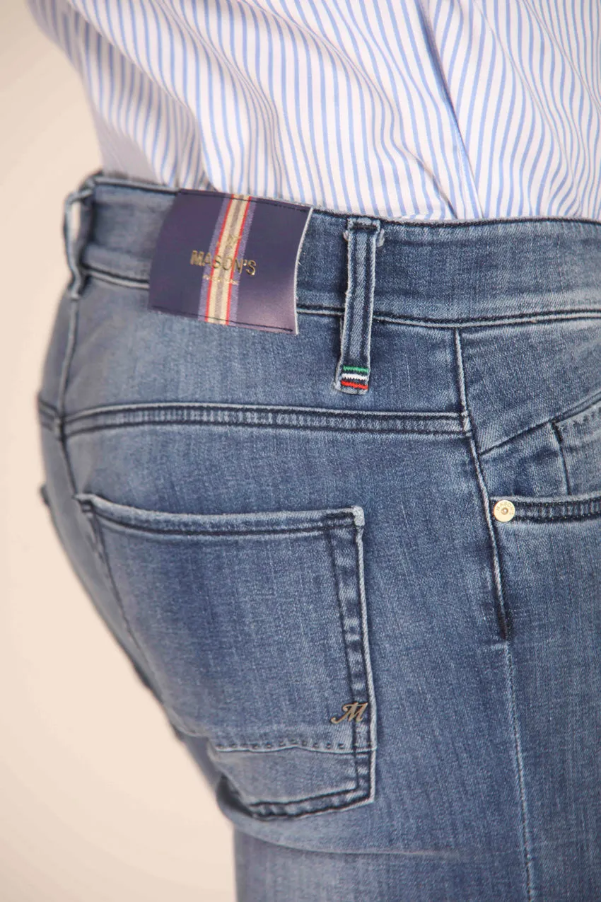 Harris men's pants 5-pocket in denim-stretch slim fit sold by Mason's product image thumbnail 3