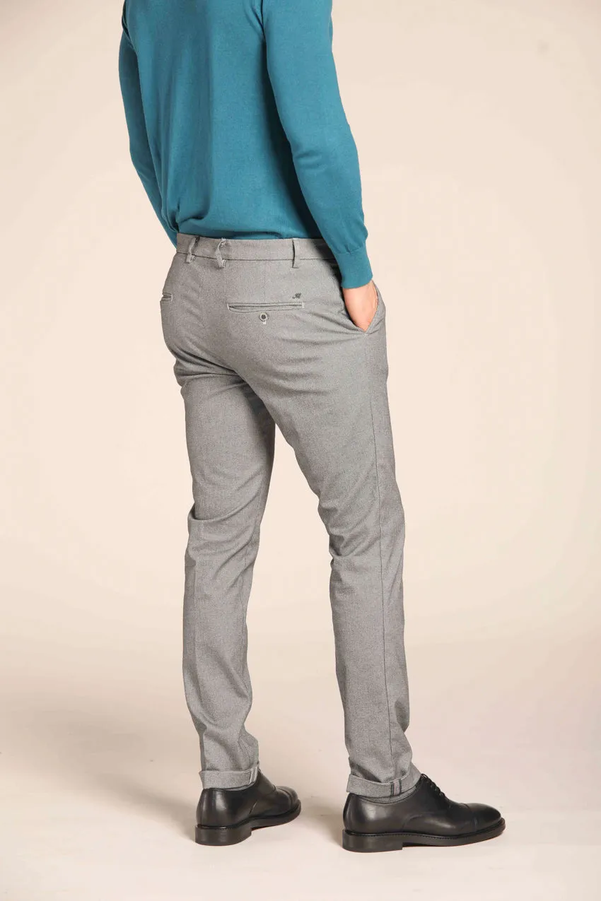 Milano men's chino pants in gabardine stretch with microfantasy extra slim fit sold by Mason's product image thumbnail 5