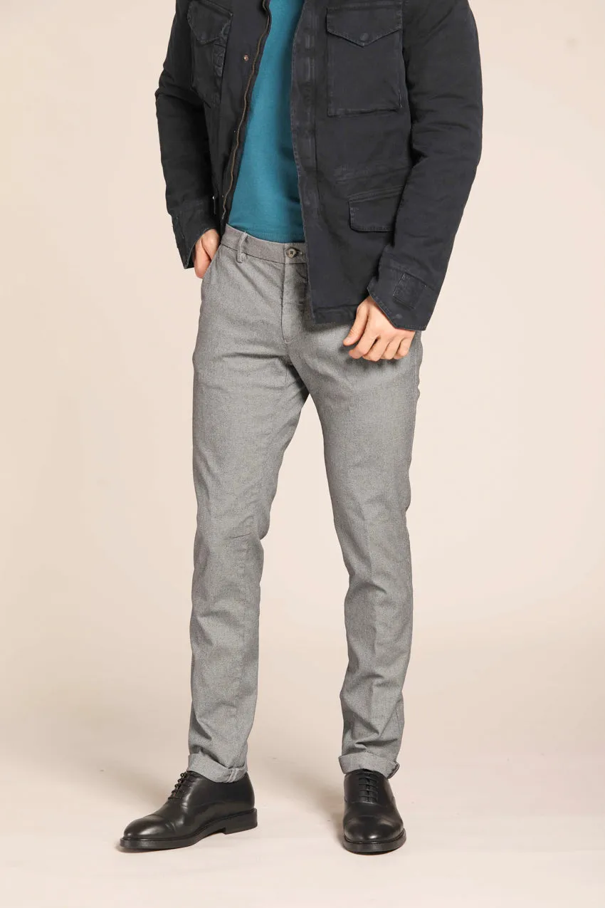Milano men's chino pants in gabardine stretch with microfantasy extra slim fit sold by Mason's product image thumbnail 2