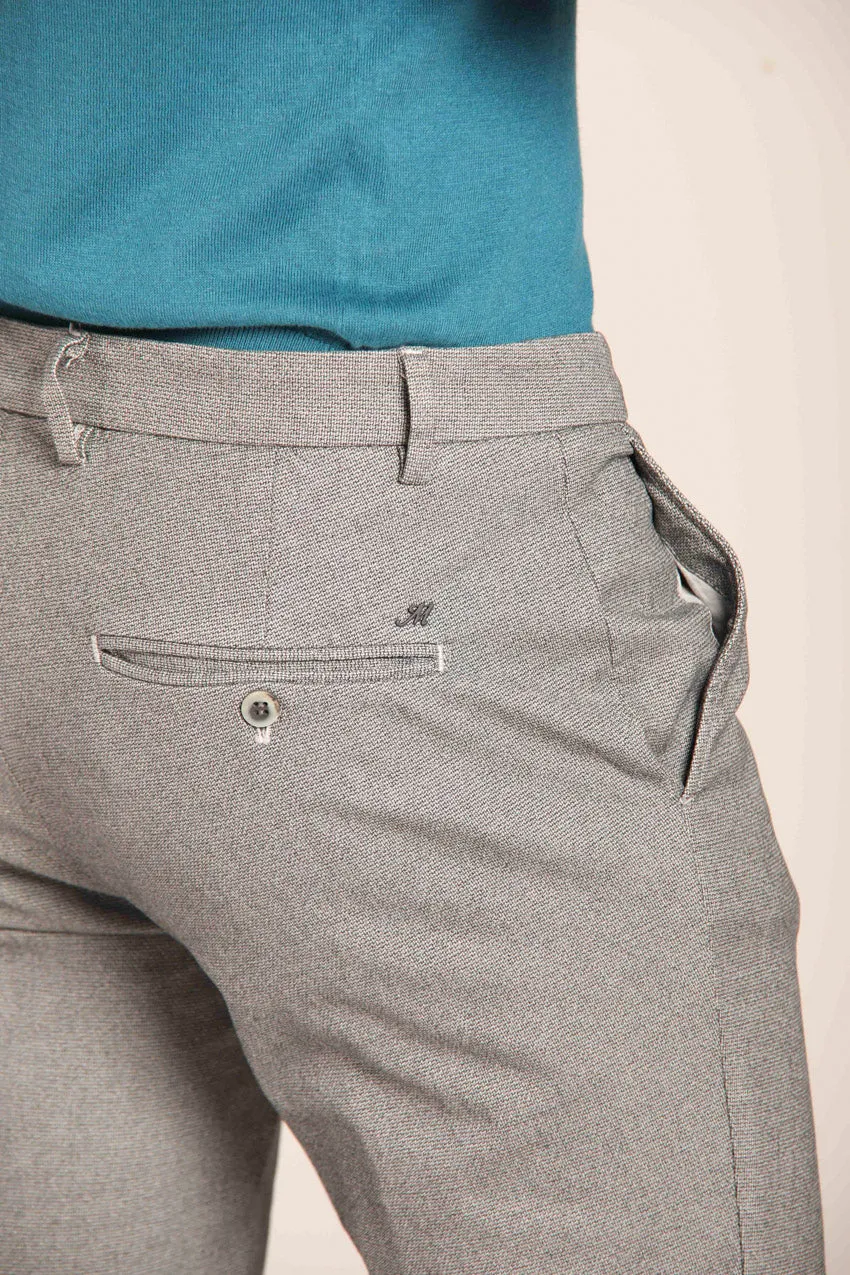 Milano men's chino pants in gabardine stretch with microfantasy extra slim fit sold by Mason's product image thumbnail 3