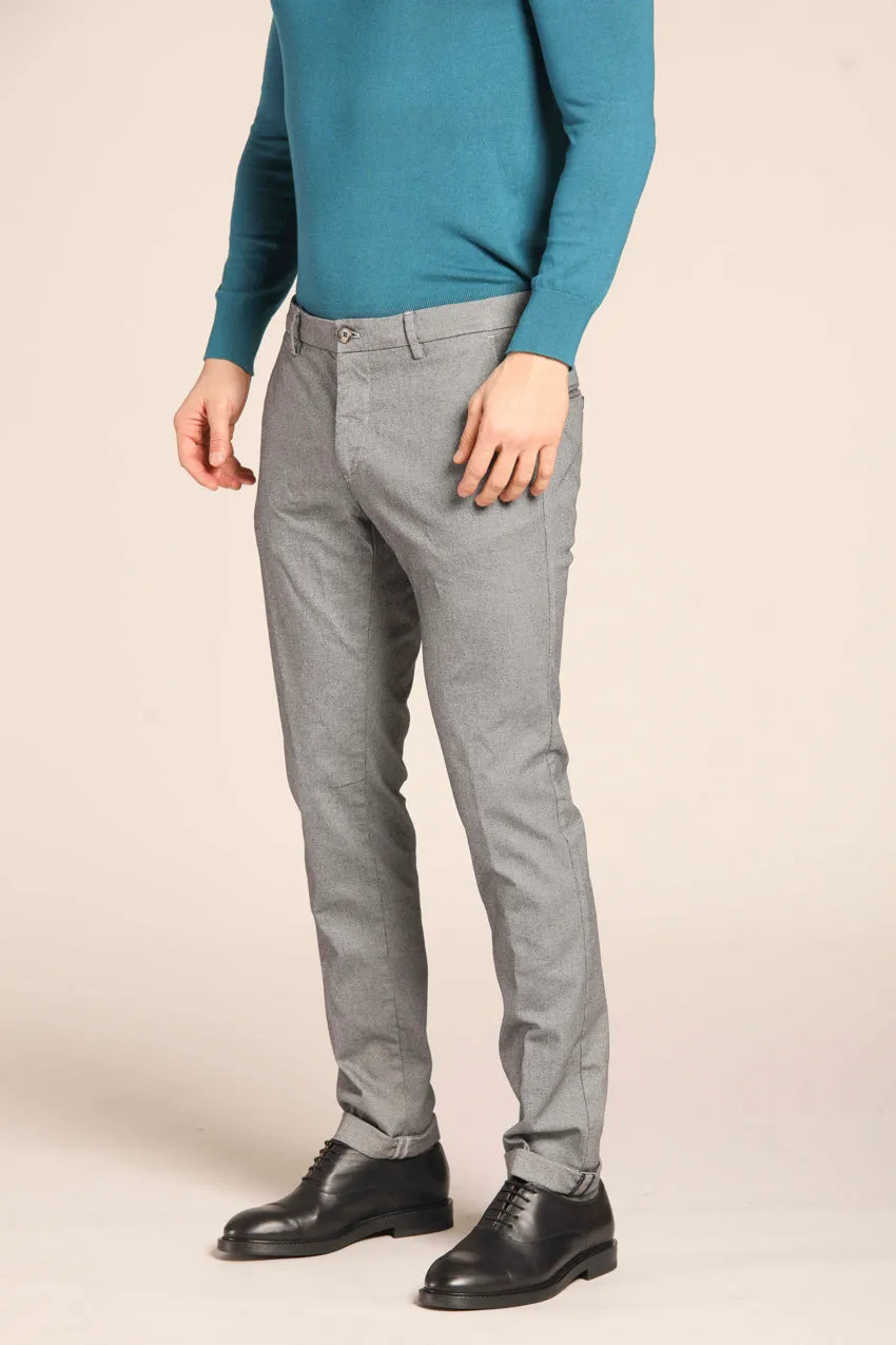 Milano men's chino pants in gabardine stretch with microfantasy extra slim fit sold by Mason's product image thumbnail 4