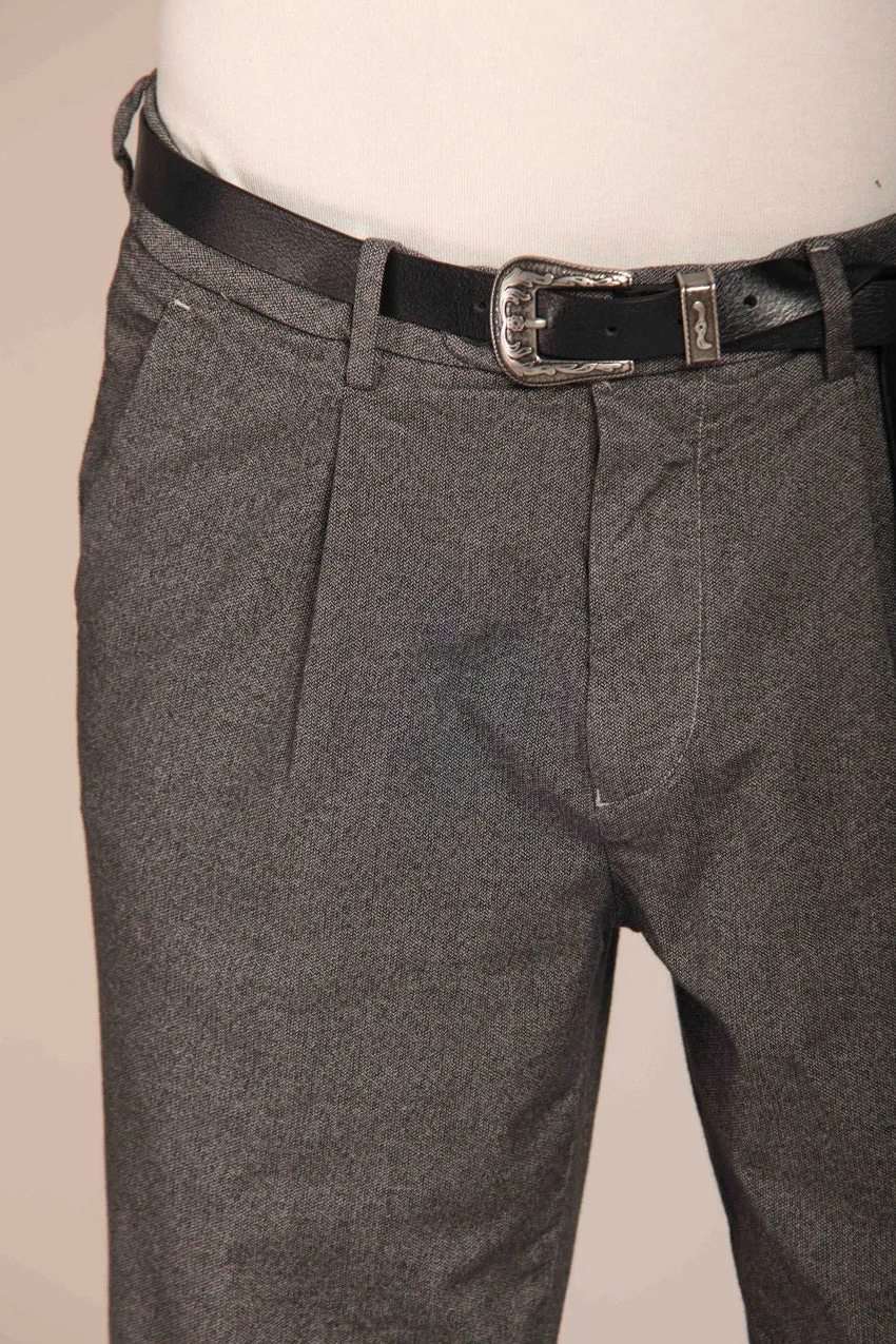 Boston 1 Pinces men's chino pants with microfantasy resca wire black relaxed fit sold by Mason's product image thumbnail 3