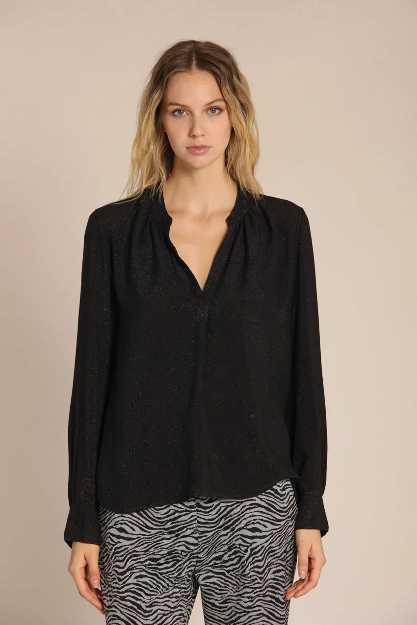 Adele women's viscose lurex shirt with long sleeve sold by Mason's product image thumbnail 2