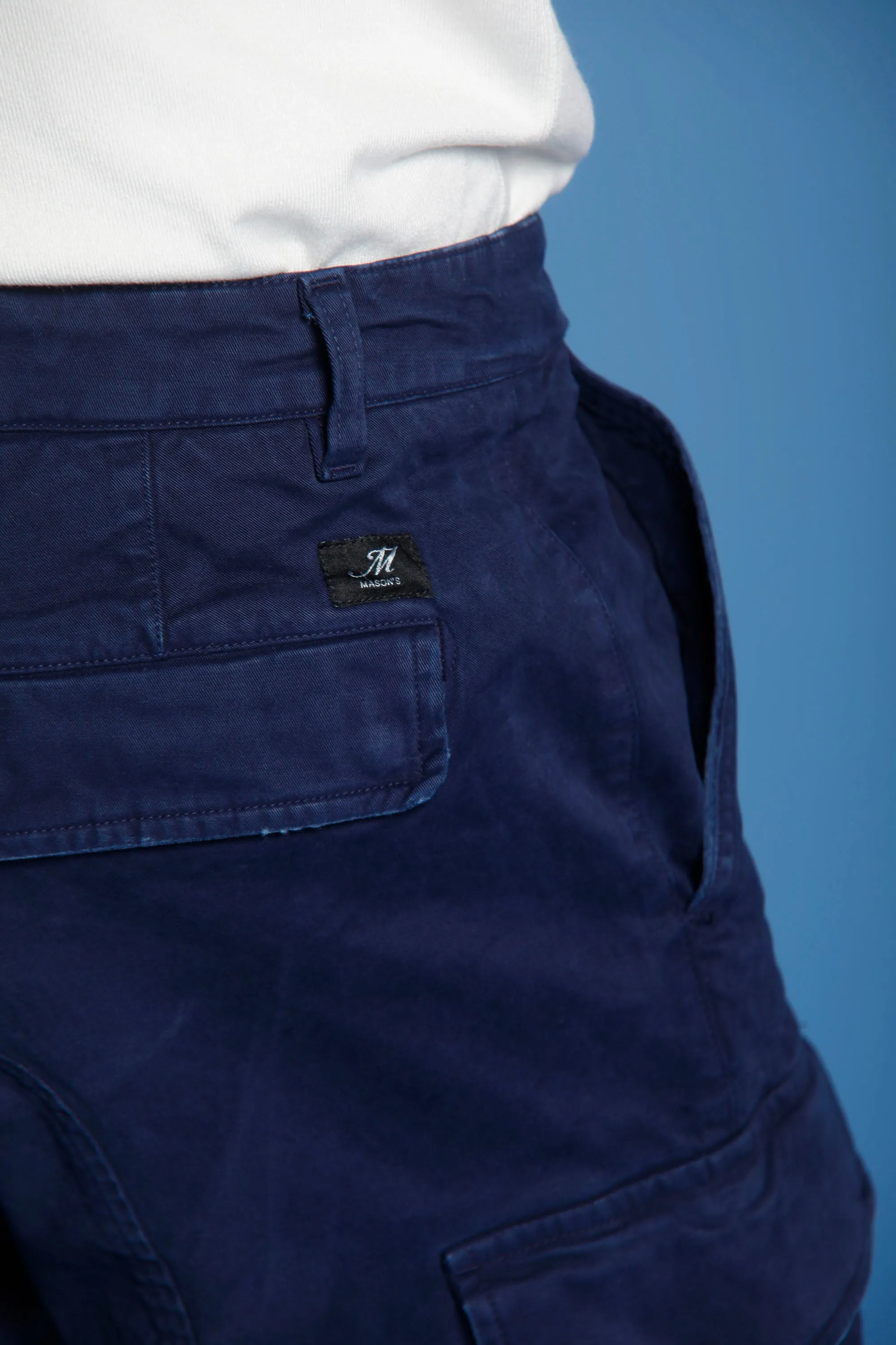Chile man cargo pant in gabardine extra slim ① sold by Mason's product image thumbnail 3