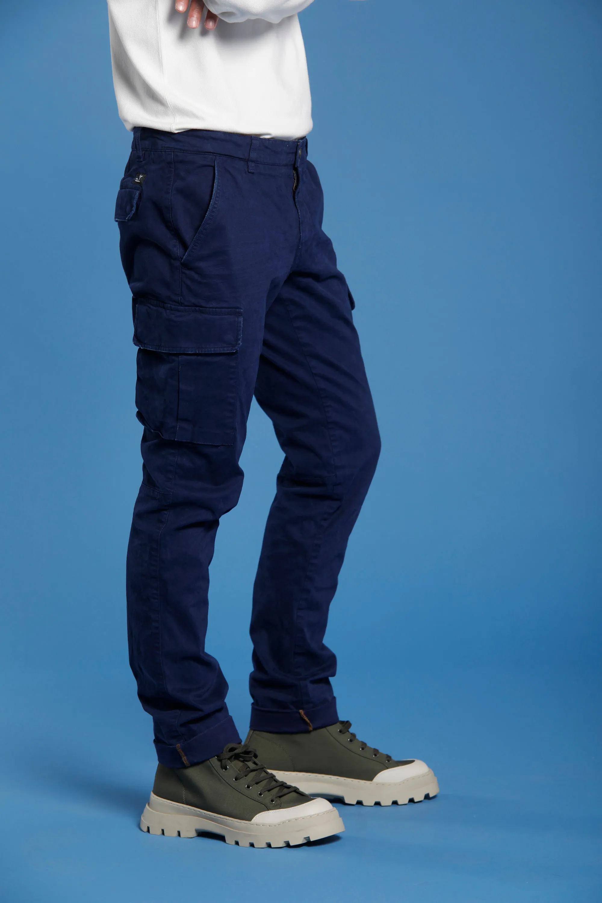 Chile man cargo pant in gabardine extra slim ① sold by Mason's product image thumbnail 2