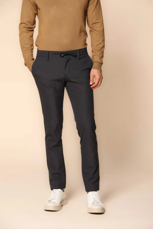 Milano Jogger men's chino pants in jersey technical extra slim fit sold by Mason's