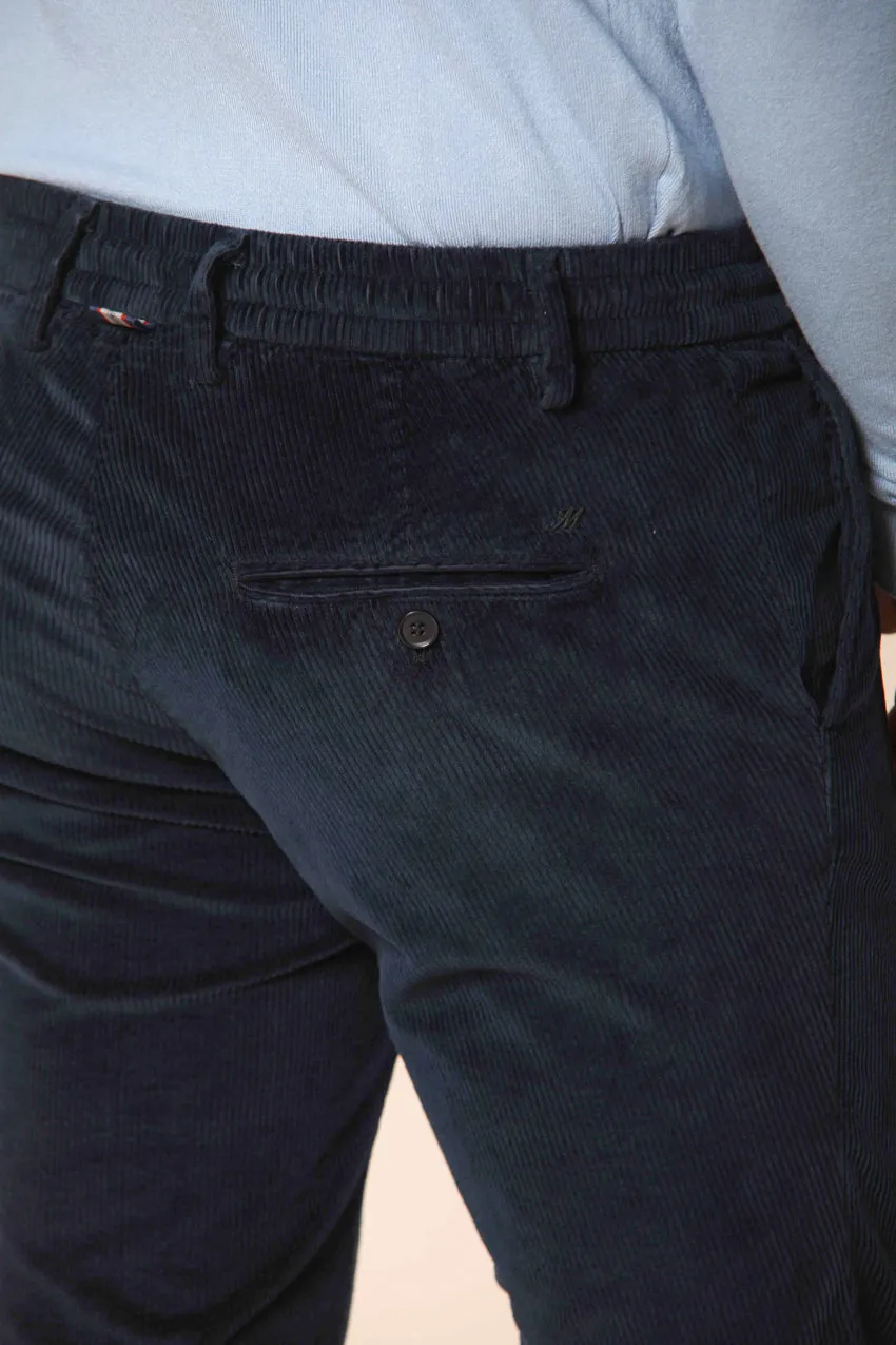 Milano Jogger men's chino pants in velvet 500 stripes extra slim fit sold by Mason's product image thumbnail 3