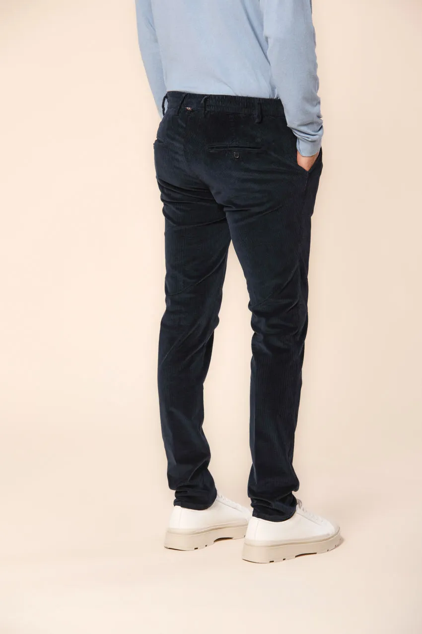 Milano Jogger men's chino pants in velvet 500 stripes extra slim fit sold by Mason's product image thumbnail 4
