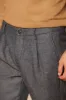 Osaka 1 Pinces men's chino pants in pinstripe flannel carrot fit sold by Mason's