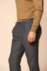 Osaka 1 Pinces men's chino pants in pinstripe flannel carrot fit sold by Mason's