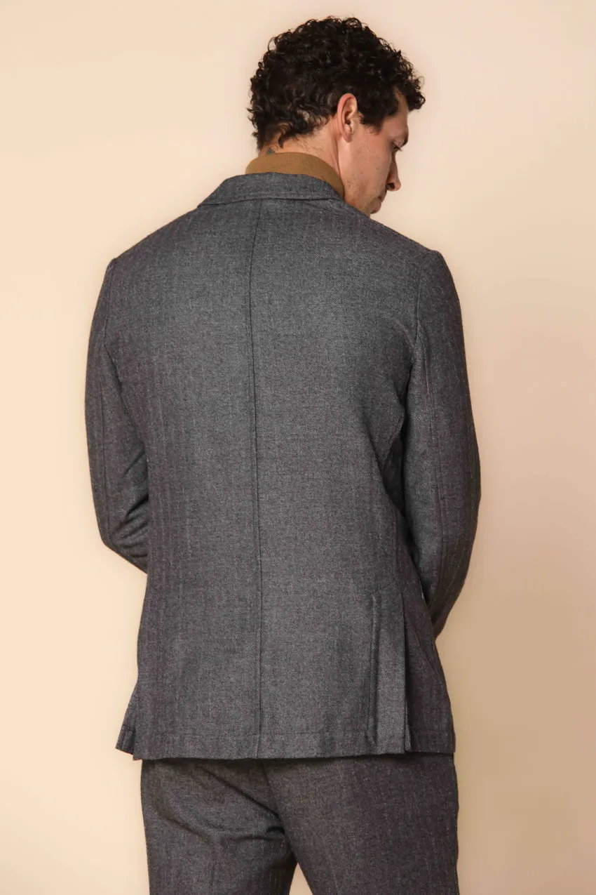 Da Vinci men's blazer in pinstripe effect flannel regular fit sold by Mason's product image thumbnail 3