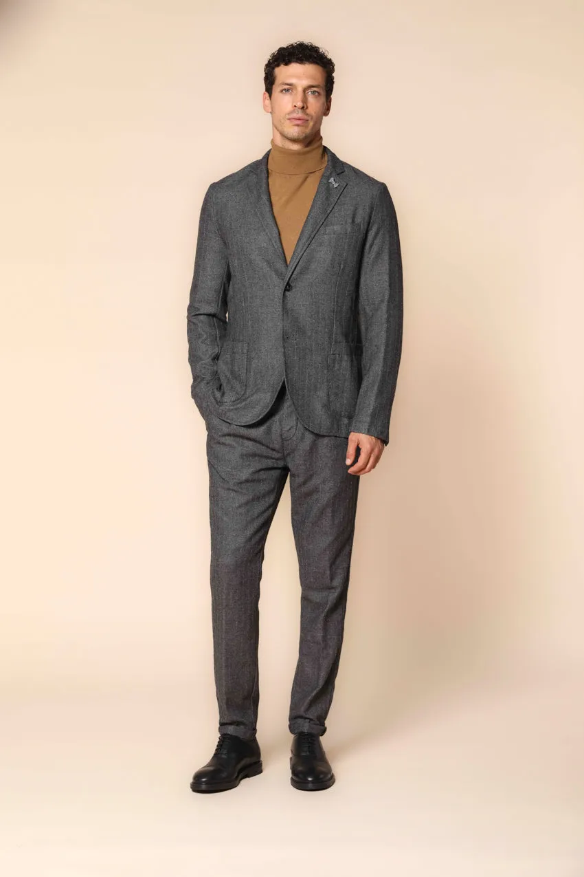 Da Vinci men's blazer in pinstripe effect flannel regular fit sold by Mason's product image thumbnail 5