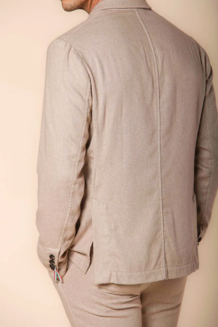 Da Vinci men's blazer in wool-effect flannel regular fit sold by Mason's product image thumbnail 4