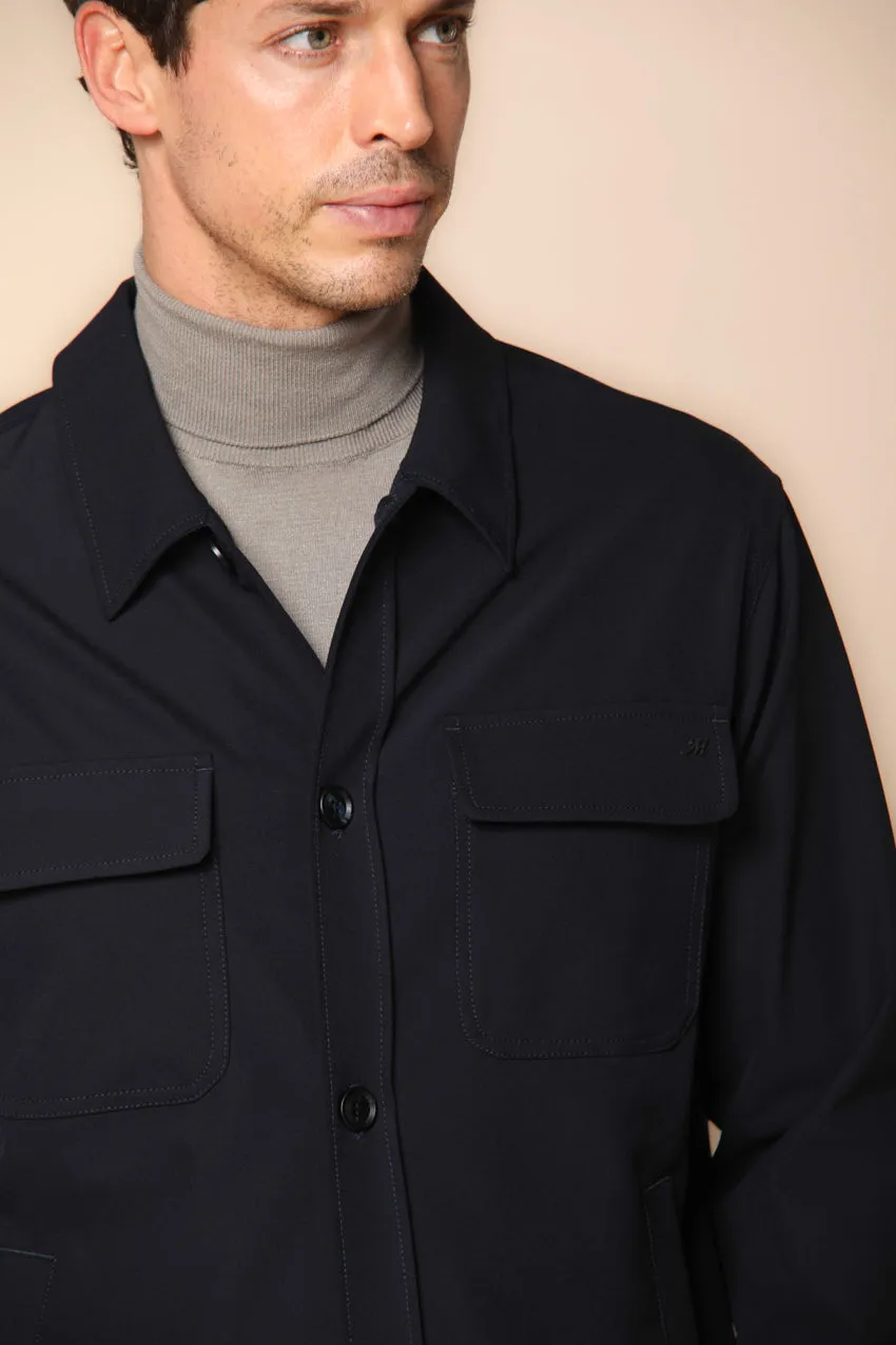 Williams men's overshirt in dynamic fabric slim fit sold by Mason's product image thumbnail 2