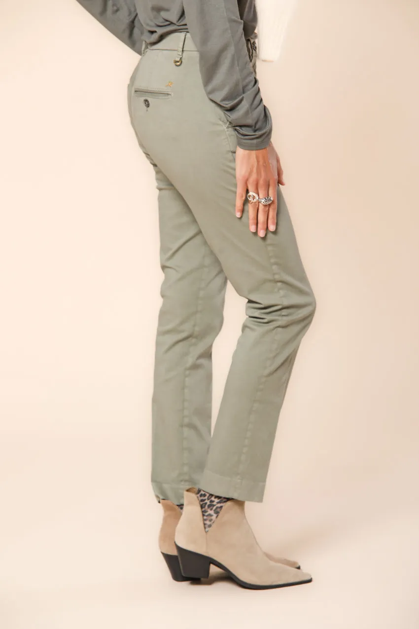 New York Slim women's chino pants in satin slim fit ① sold by Mason's product image thumbnail 3