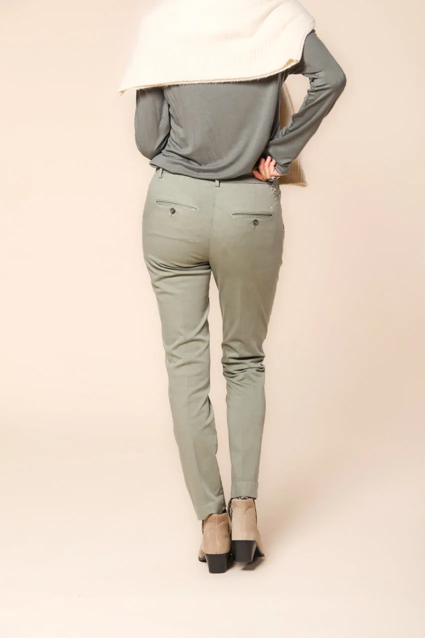 New York Slim women's chino pants in satin slim fit ① sold by Mason's product image thumbnail 4