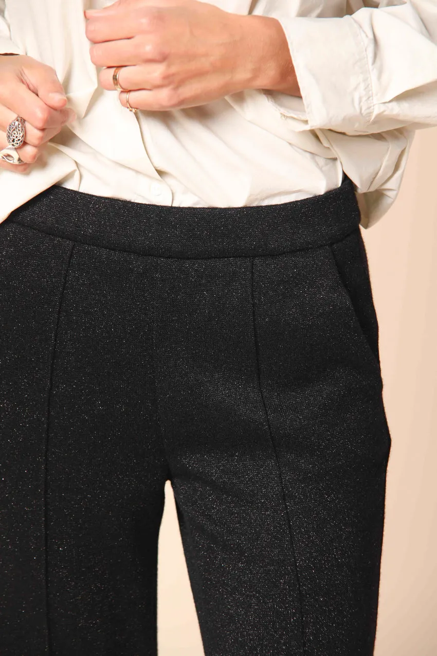 Easy Straight women's chino pants in plush jersey with lurex straight fit sold by Mason's product image thumbnail 3