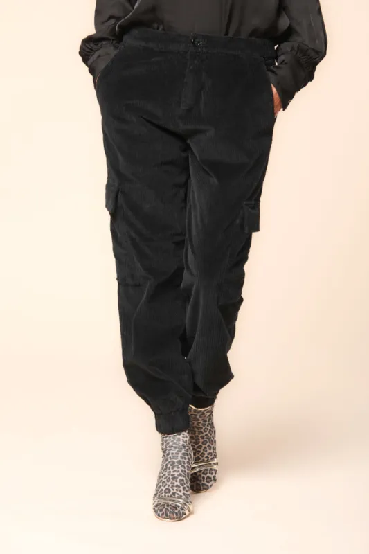 Easy Cargo women's cargo pants in velvet relaxed fit sold by Mason's