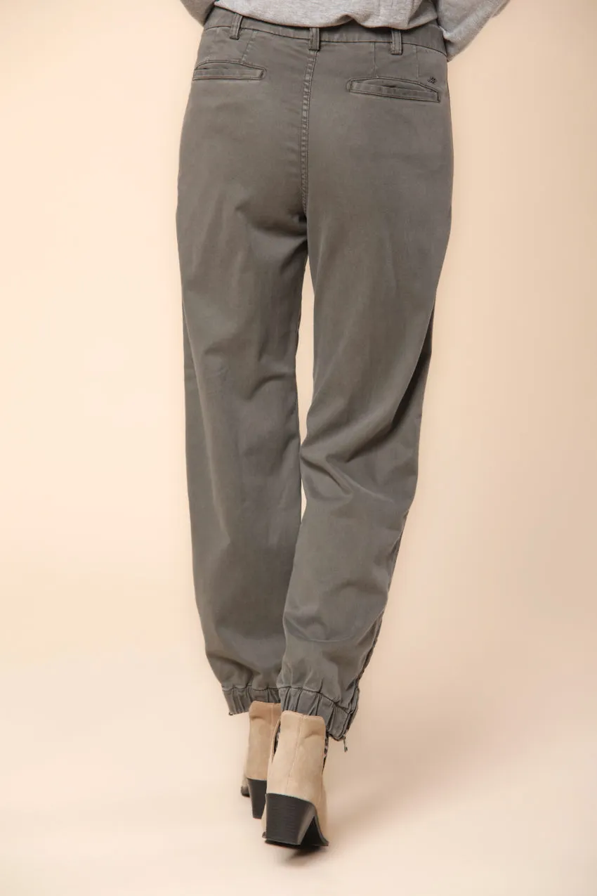 Evita women's cargo pants in satin stretch curvy fit sold by Mason's product image thumbnail 4