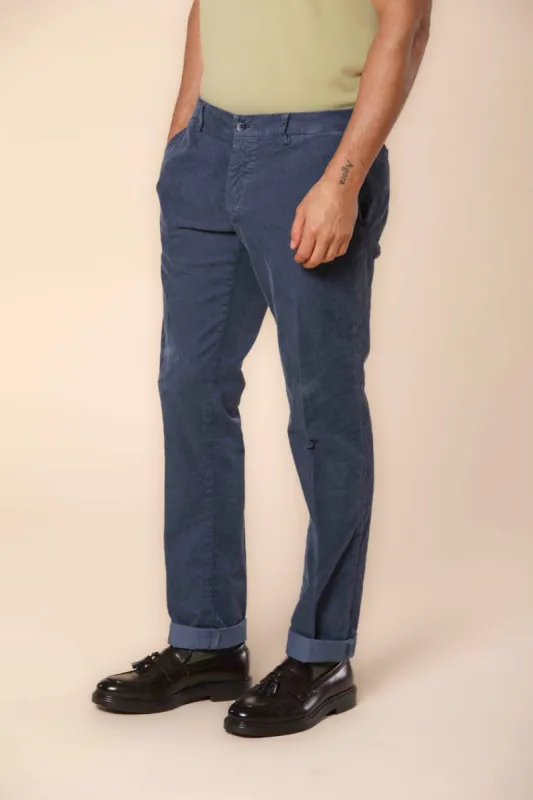 New York men's chino pants in  velvet 1000 striped regular fit  sold by Mason's