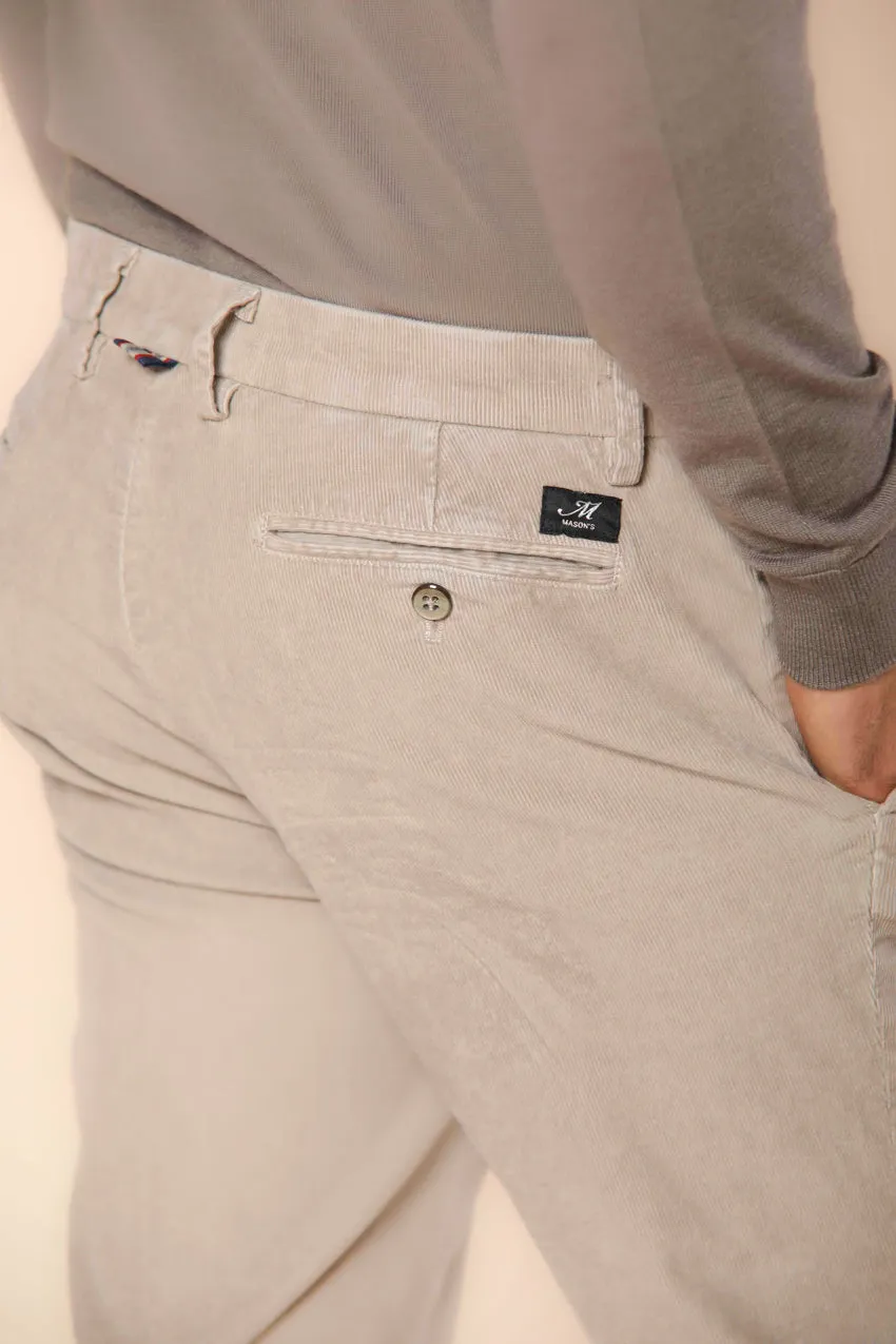 New York men's chino pants in velvet 1000 striped regular fit sold by Mason's product image thumbnail 2