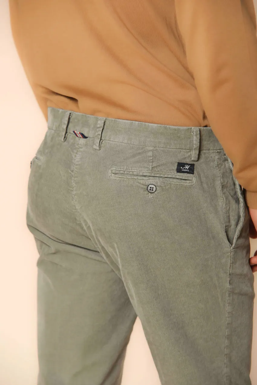 New York men's chino pants in velvet 1000 striped regular fit sold by Mason's product image thumbnail 2